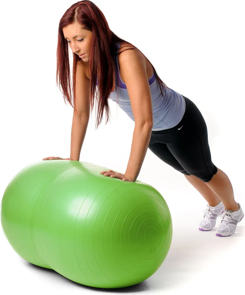 Gymnic Physio Roll Plus Vert - Ballon Cacahuète de Rééducation 70cm