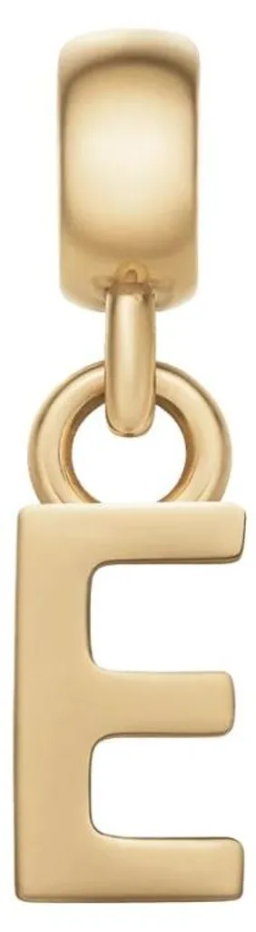 Charm lettre E plaqué or finition luxe DW00400488 résistant à l'usure
