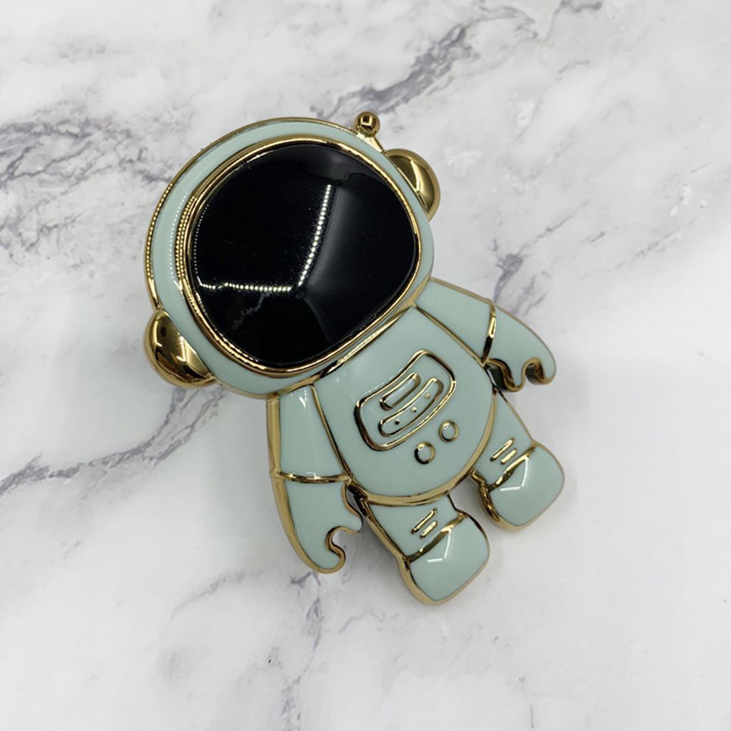 Desktop-Ständer falten multifunktionale Winkelanpassung Starke Lagerung Nicht-Skid-Support Mobiltelefon Multifunktional elektropliertes Astronaut-...