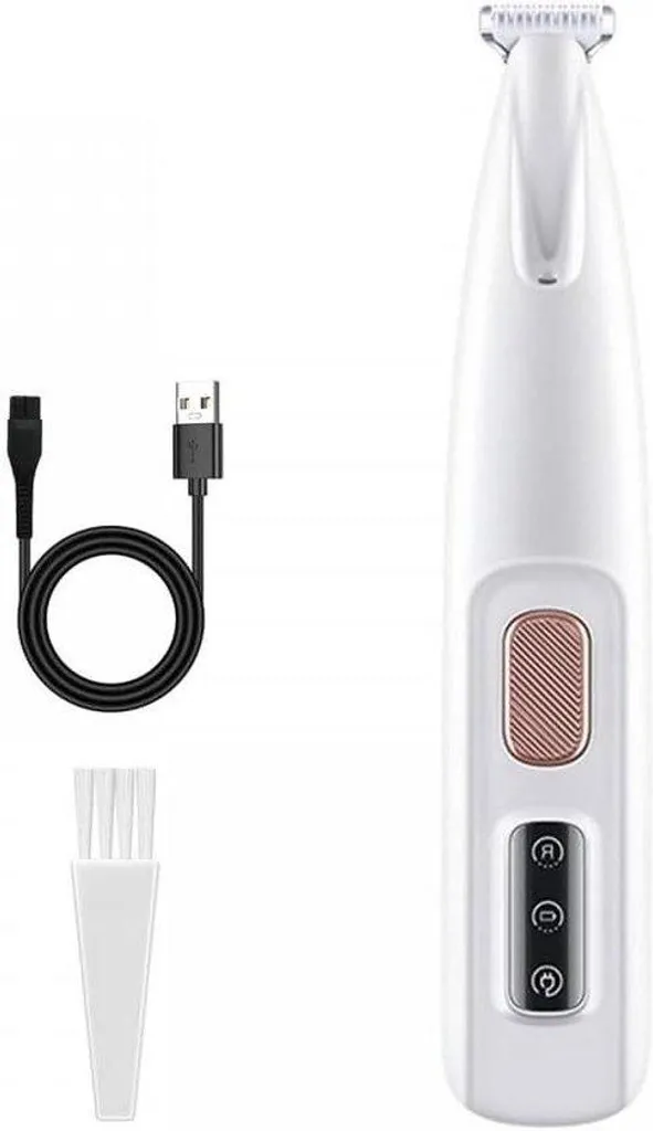 Tondeuse LED silencieuse pour soin des pattes et visage chien et chat