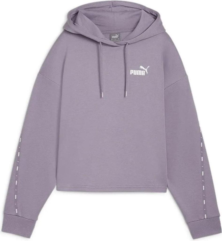 Puma Ess Tape Kapuzenpullover Lila L Damen Lila L