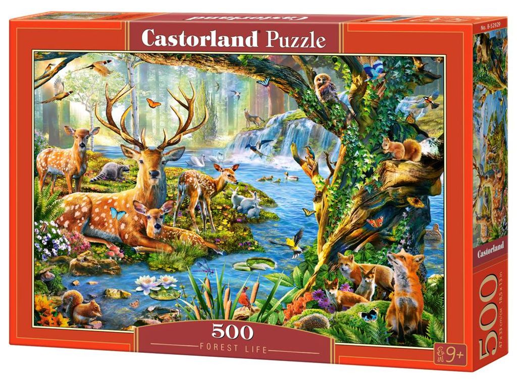 Puzzle 500 pezzi Vita nella Foresta 52929 Immagine del prodotto 