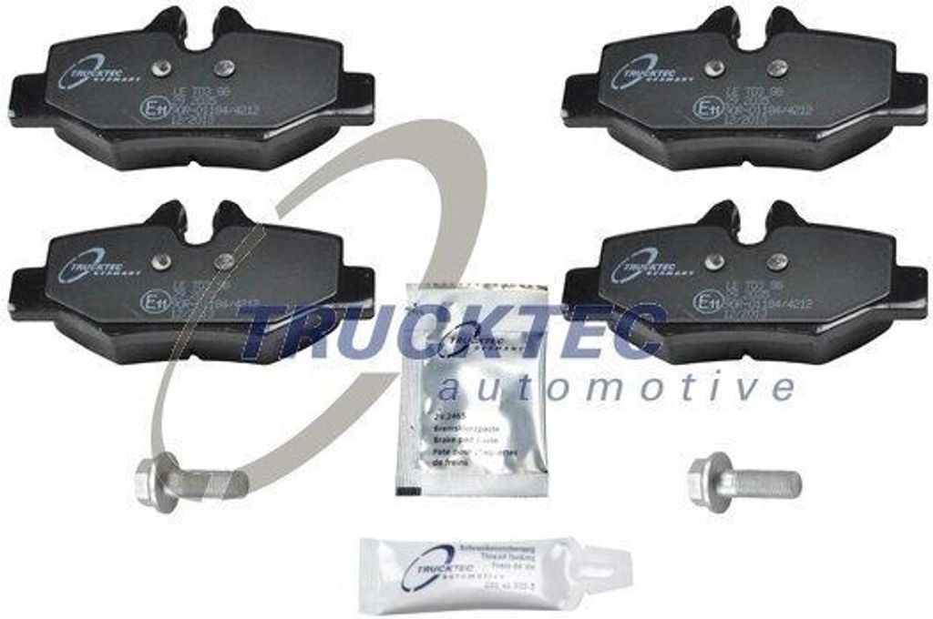 TRUCKTEC AUTOMOTIVE Bremsbeläge Satz Hinten Bremsklötze passend für MERCEDES-BENZ VITO Bus (W639) VIANO (W639) VITO / MIXTO Kasten (W639) 02.35.161