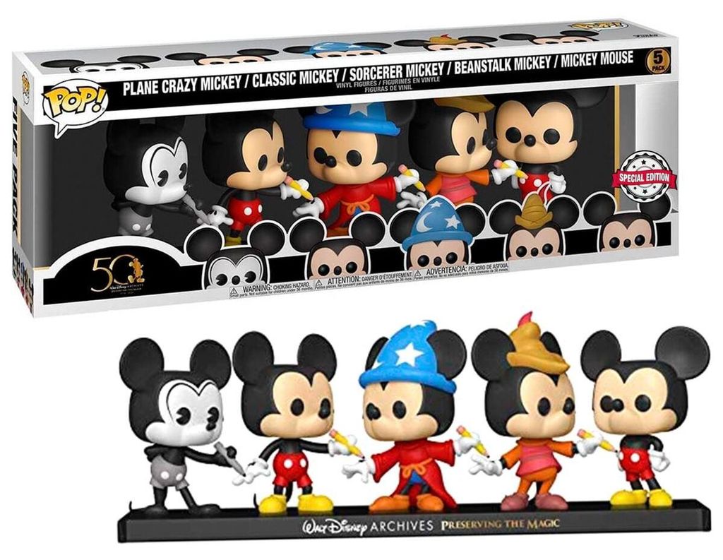 Funko Pop! Disney Archives Mickey - Set van 5 exclusieve Productafbeelding 