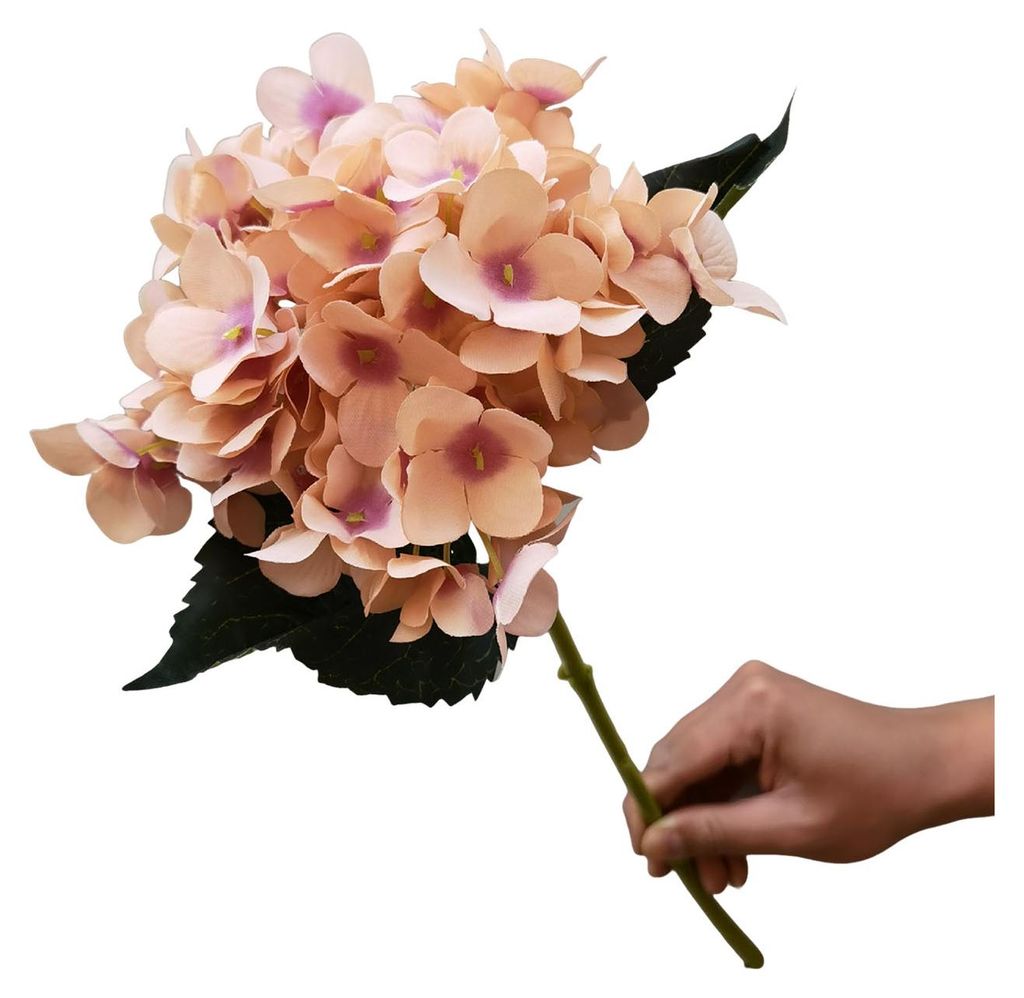 Künstliche Hortensie, UV-beständig, aus Seide, als Tischdekoration für Zuhause, Hochzeiten, Partys, Babypartys, drinnen und draußen.