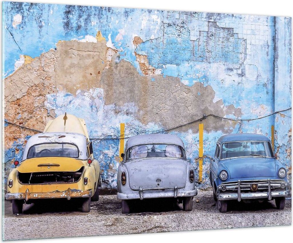 Bilder auf glas - Einteilig - Havanna Oldtimer Autos - Produktbild 