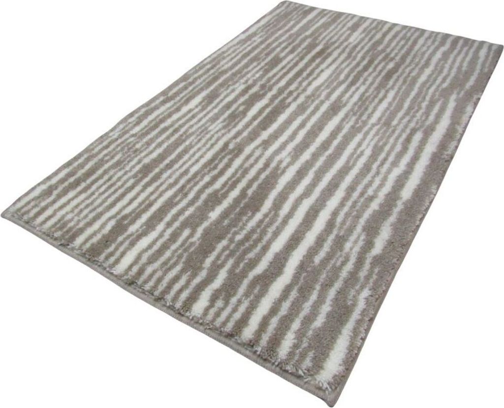 Batex Badematte Badteppich Badvorleger Duschvorleger Badezimmerteppich 60x100cm Dorina Jasmin Taupe