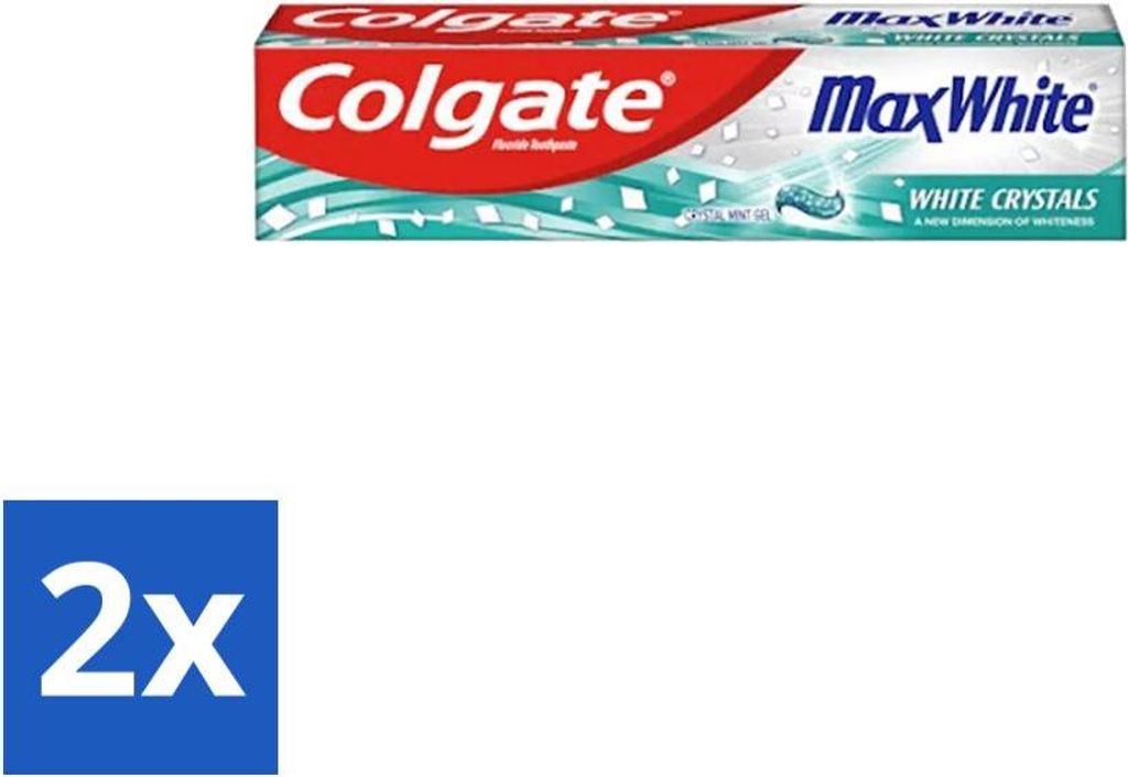 Colgate - Max White - Whitening Crystals - Zahnpasta - 100ml - Vorteilspack - 2 Stücke