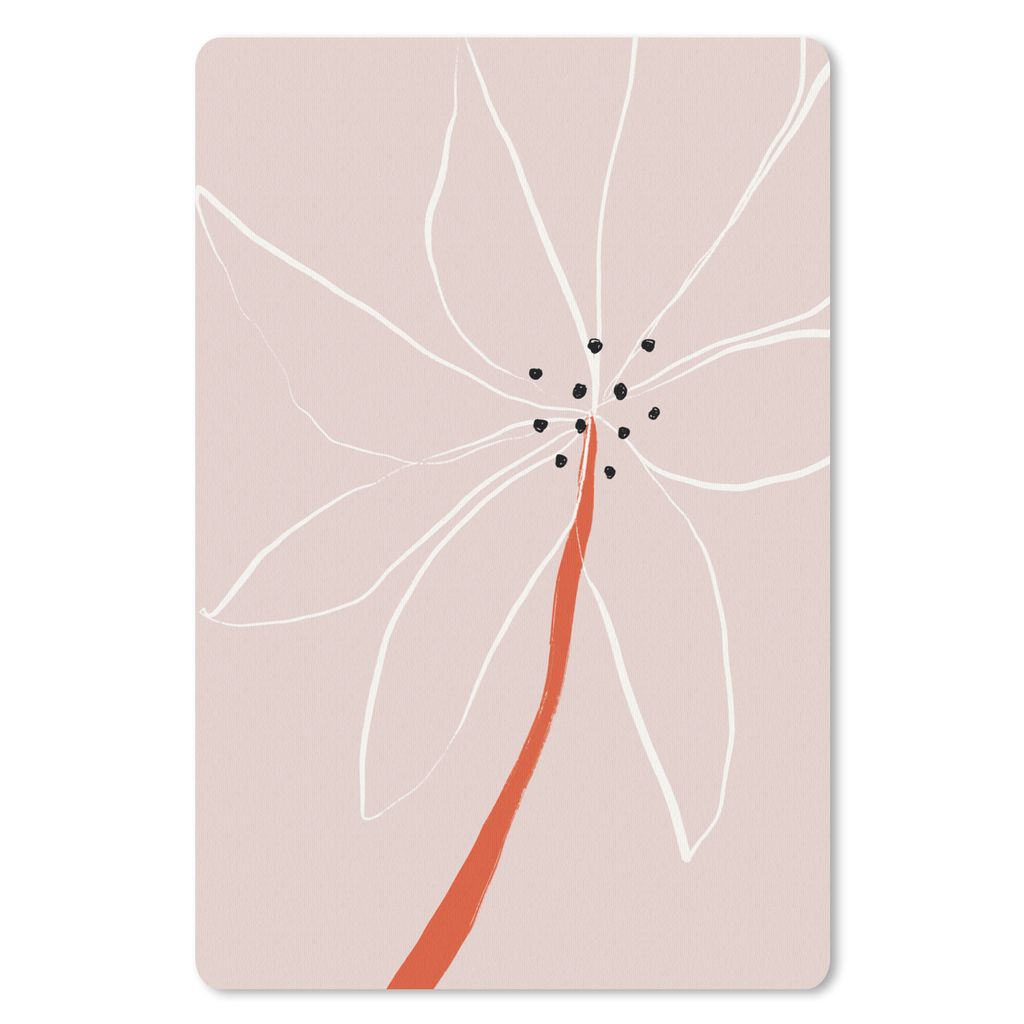 MuchoWow Mauspad Mousepad Blumen - Abstrakt - Pastell 40x60 cm - Mousepads - Maus Mat - Pad - Mausunterlage - Schreibtisch Accesoire