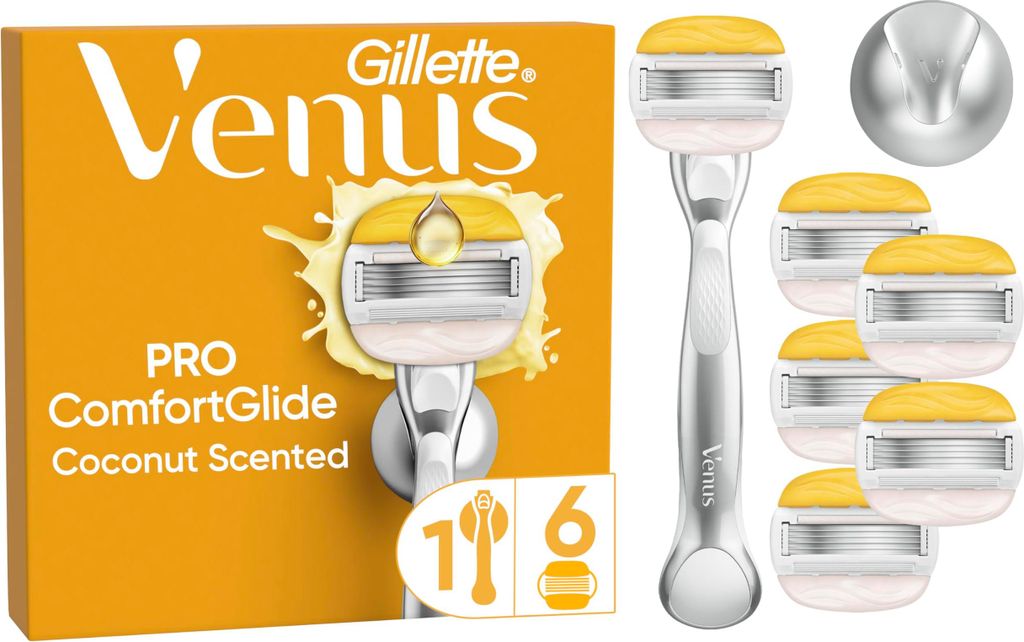 Gillette Venus Pro ComfortGlide Damenrasierer mit Kokosduft Produktbild 