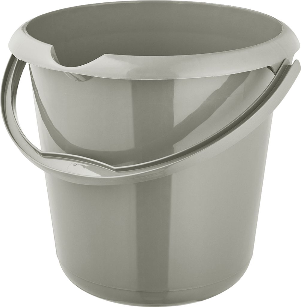 keeeper Putzeimer "mika eco" rund 10 Liter stone grey