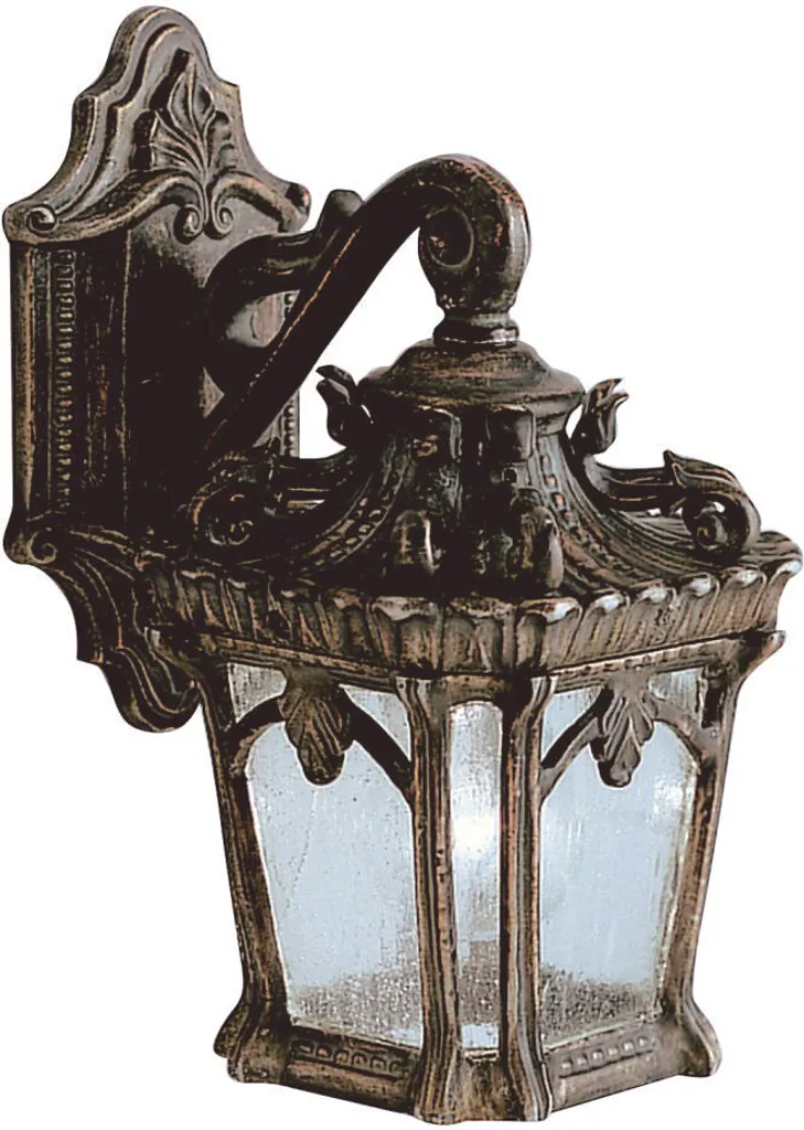 Lanterne murale extérieure vintage bronze E27 Tournai pour Façade Chic