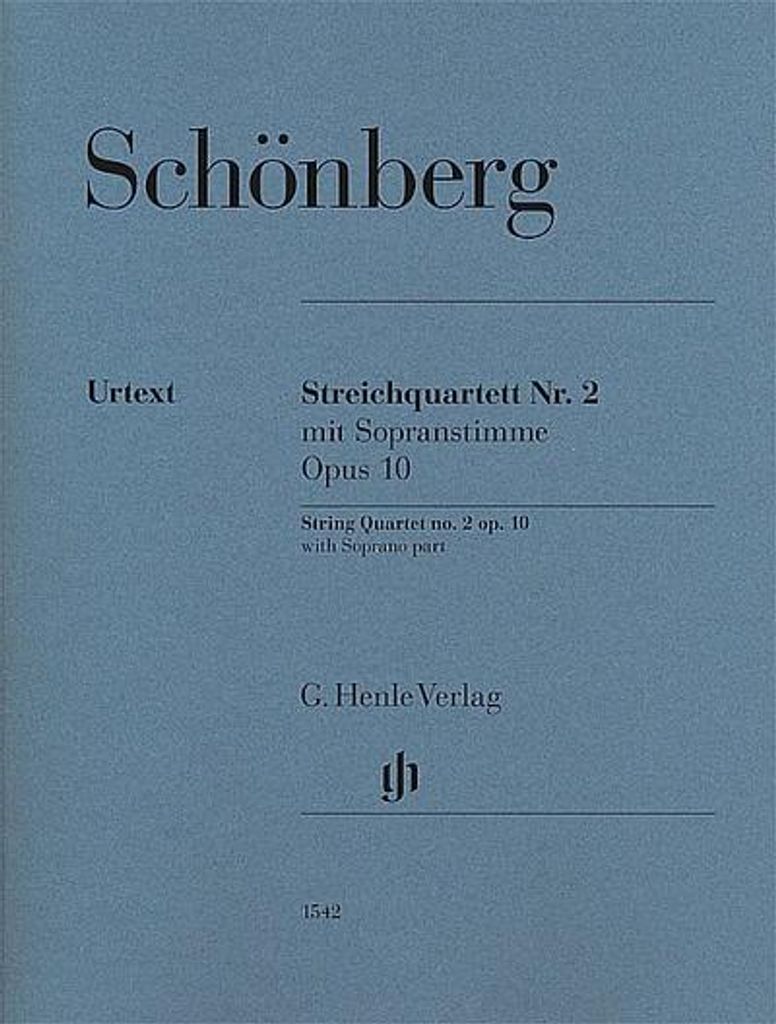 Schönberg, A: String Quartet no. 2 op. 10/Stimmen