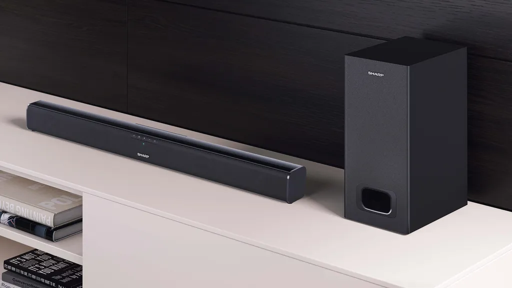 Sharp HT-SBW110 - Soundleistensystem - 2.1-Kanal - kabellos - Bluetooth - Schwarz (HT-SBW110) - 11
