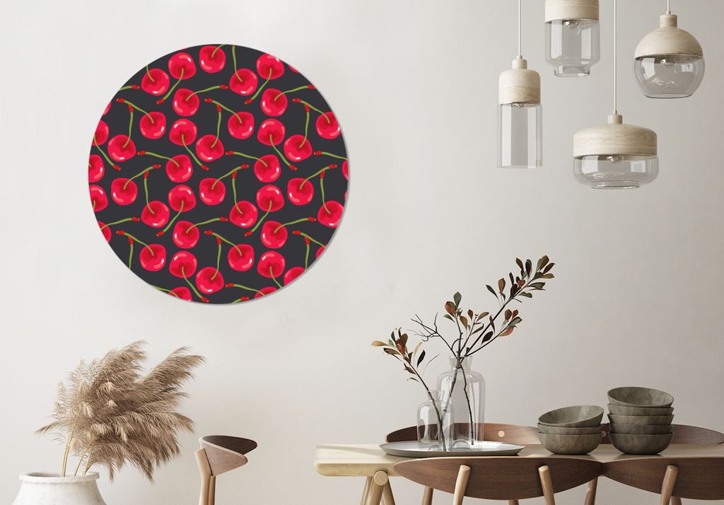 MuchoWow - Wand-Kreis - Wohnzimmer - Bild - Runde - Wanddeko - Dibond - Kunstdrucke