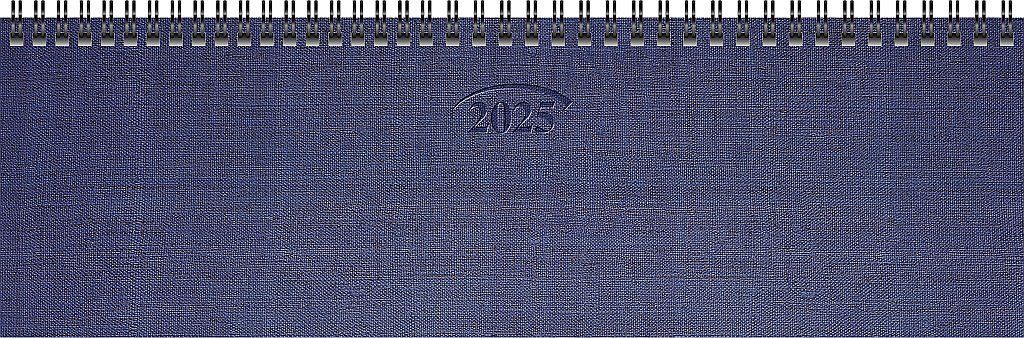 Querkalender 777 32,6x10,2cm 1 Woche/2 Seiten Karton blau 2025