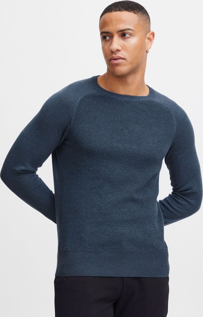 Blend BHGandolf Herren Strickpullover Feinstrick Pullover mit Rundhalsausschnitt 100% Baumwolle Regular fit