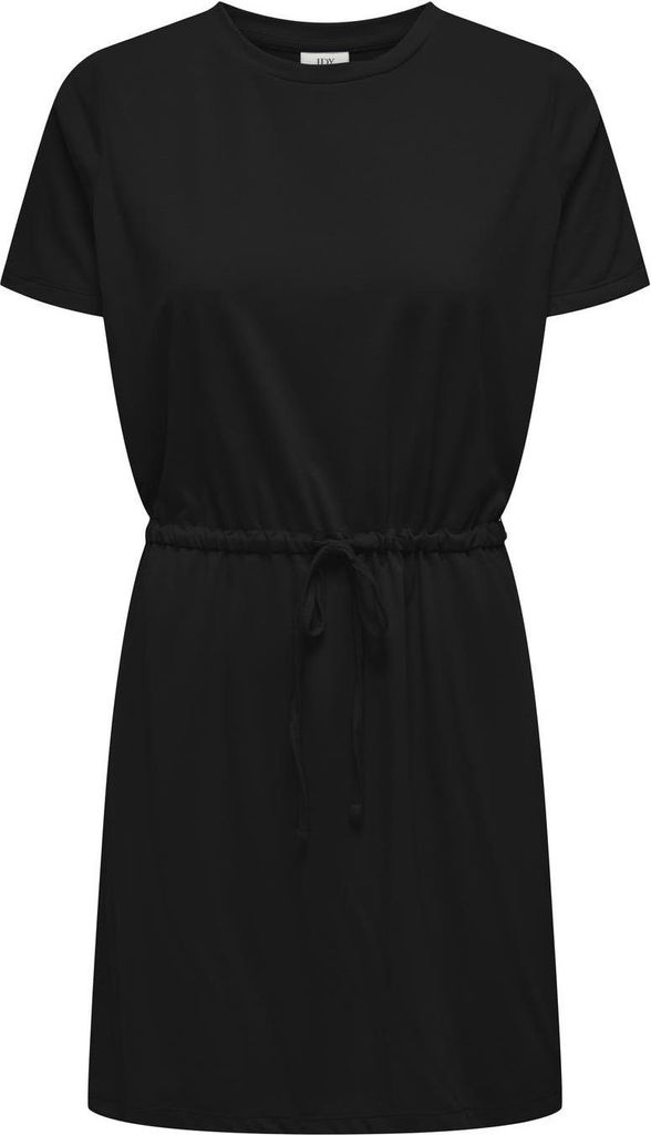 JDY Locker Leichtes Sommer Kleid mit Bindeband Stoff Shirtkleid Größe: M