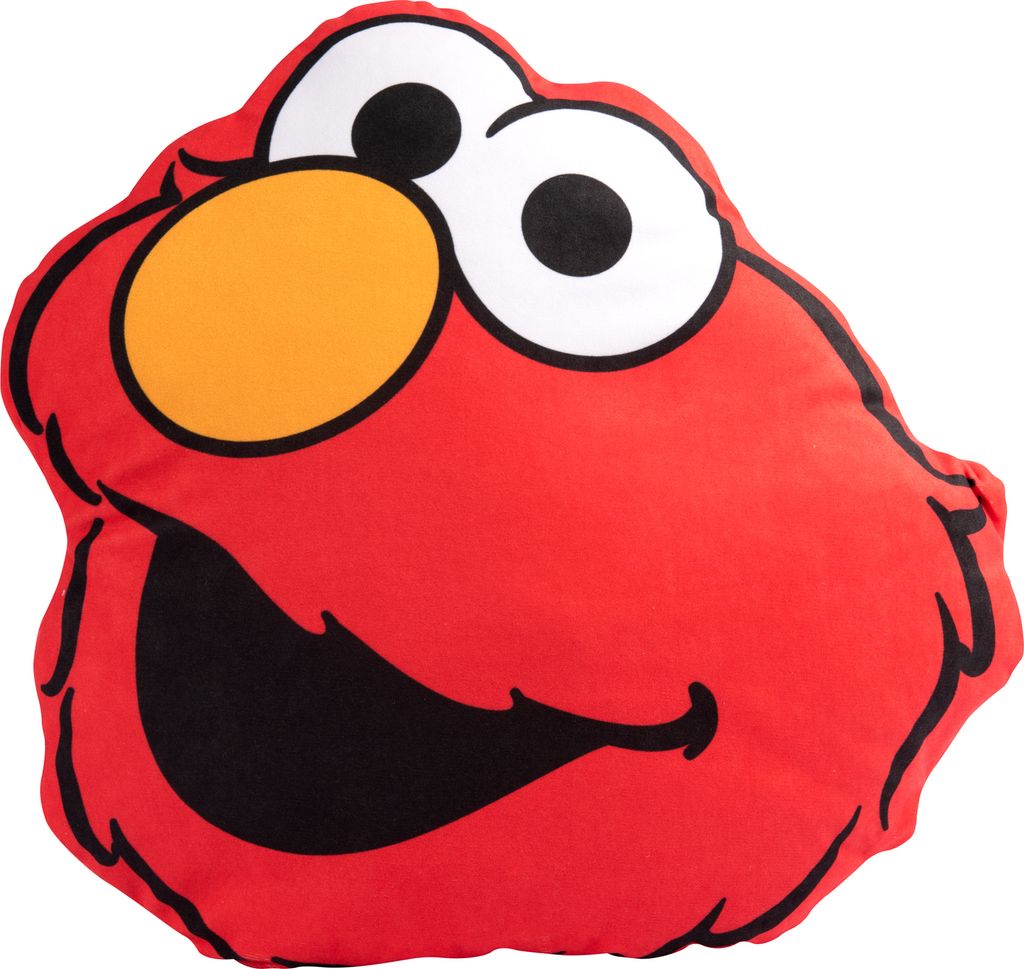 Sesamstraße Kissen - Elmo Plüsch Dekokissen Rot 35 x 35 cm