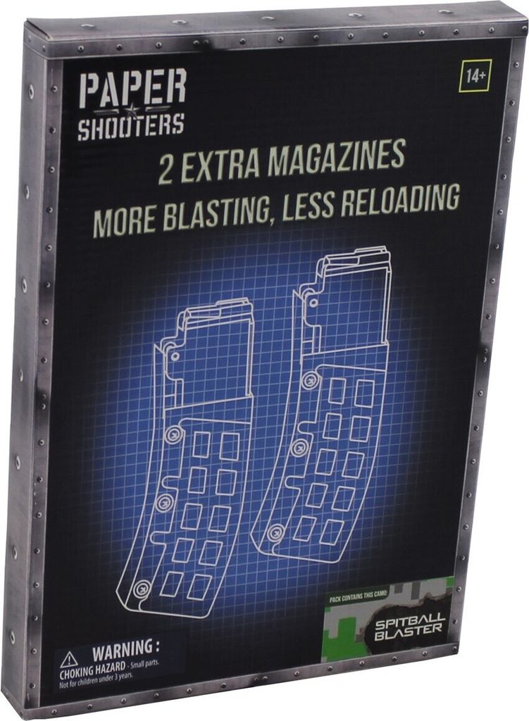 PAPER SHOOTERS, Bausatz,Magazin-Green Spit, 2er Pack