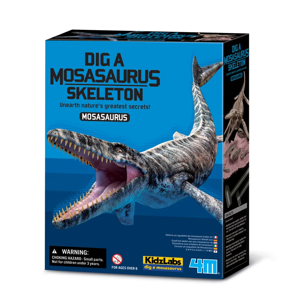 Activité éducative KidzLabs Dig A Mosasaurus pour petit paléontologue 4M