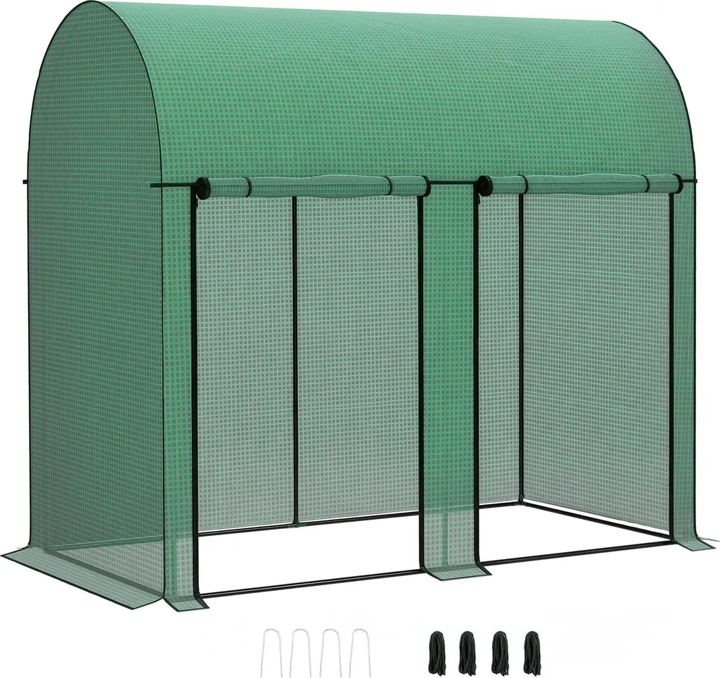 Serre tunnel de jardinage imperméable en acier avec bâche renforcée
