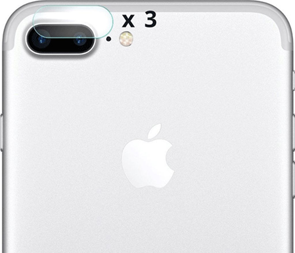 Pure² Kamera Linse Glaschutz (3er Pack) für Apple iPhone 7/8 Plus