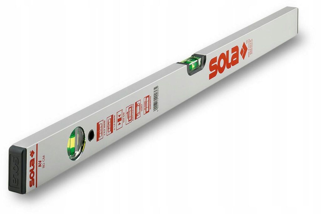 Aluminium-Wasserwaage SOLA AV 80 80 cm anodisiert
