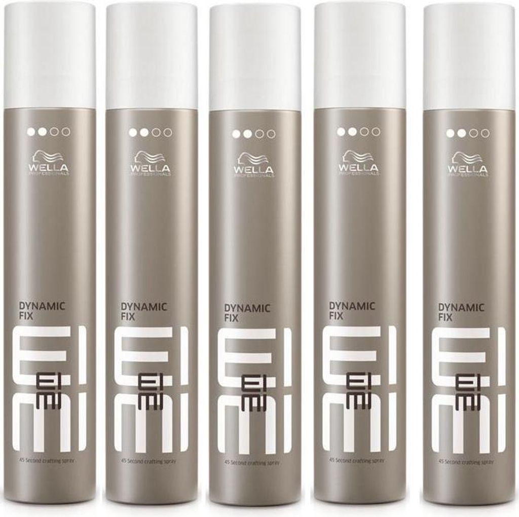 Wella | Haarspray Eimi Dynamic Fix - 5x500ml - Flexibler Halt - UV-Schutz - Schnelle Stylings