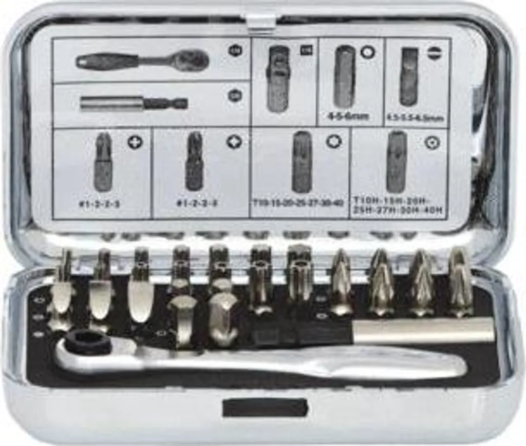 Coffret d'embouts de précision 1/4' KS Tools CHROMEplus 31 unités - 11