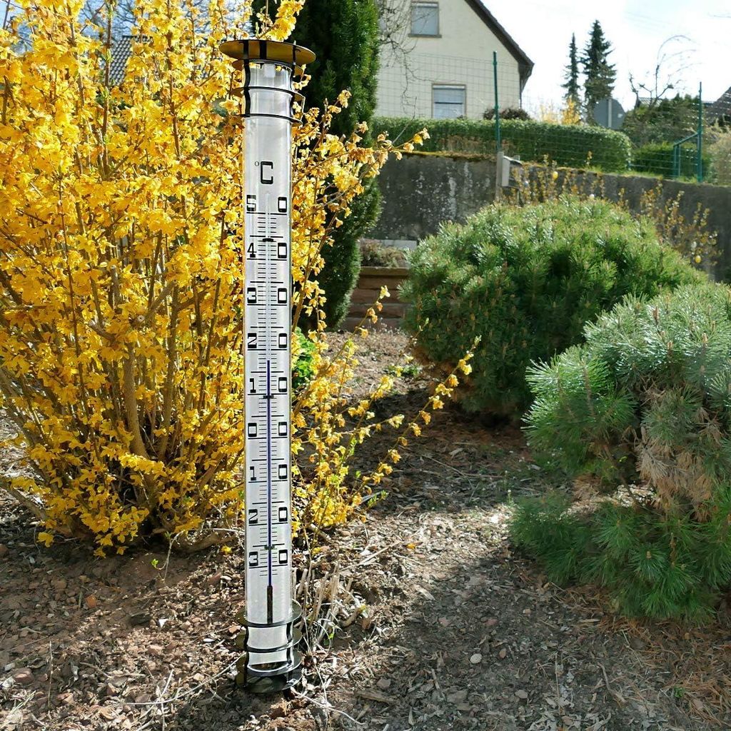 Analoges Garten-Thermometer mit Erdspieß Wetterfestes Produktbild 