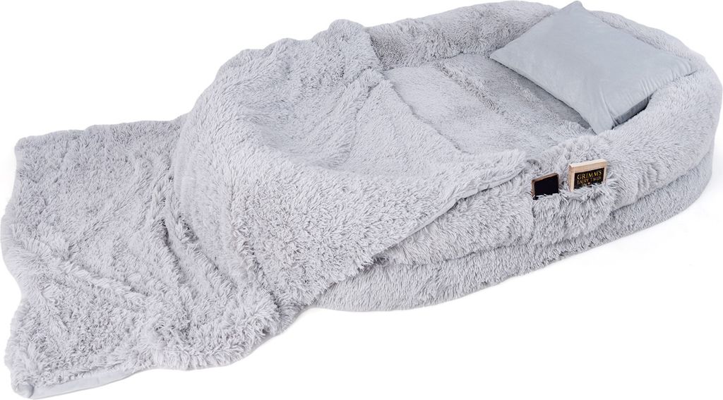 COSTWAY Hundebett riesig mit Kissen, Decke, Riemen & Produktbild