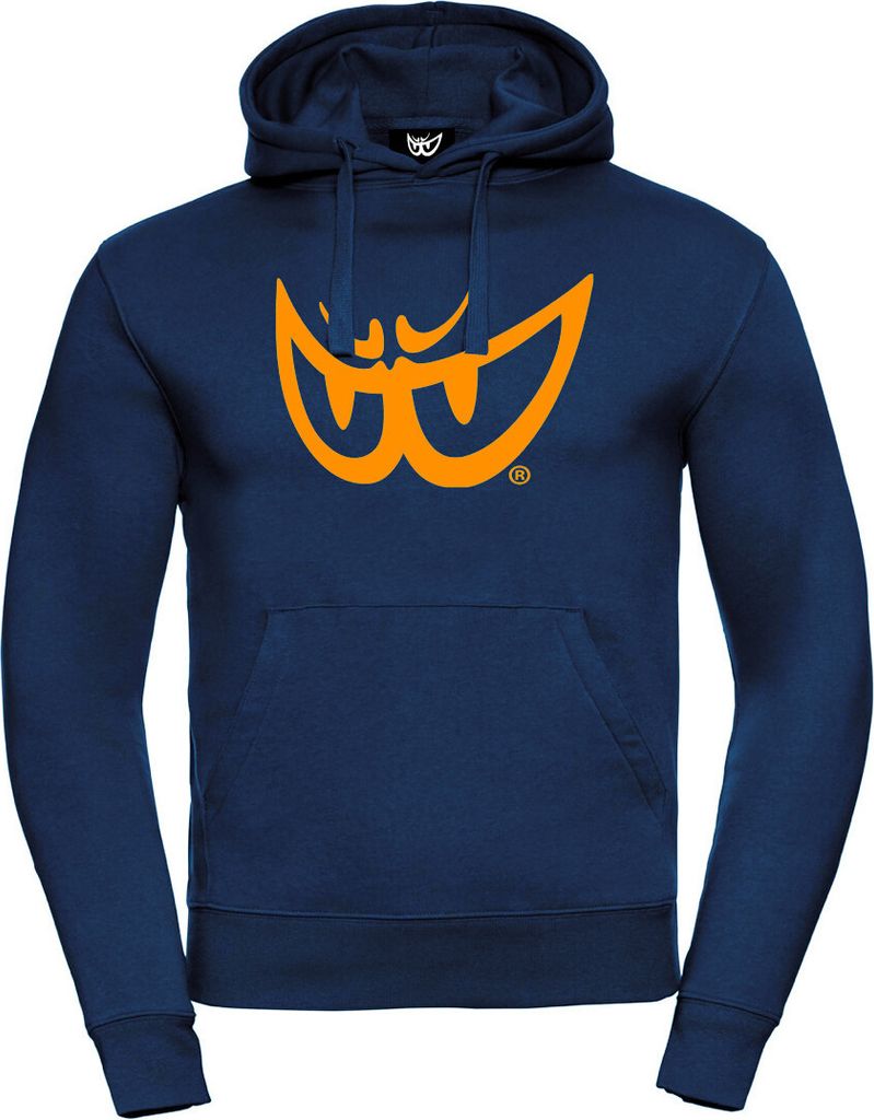 Berik The Eye Hoodie, dunkelblau/orange, 2XL