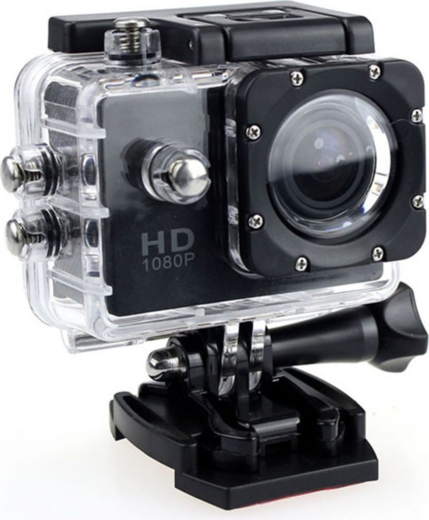 Kamera Hohe Klarheit Multifunktionaler 2,0-Zoll-Unterwasser-Wasserdichter Videorecorder für Sport-Schwarz