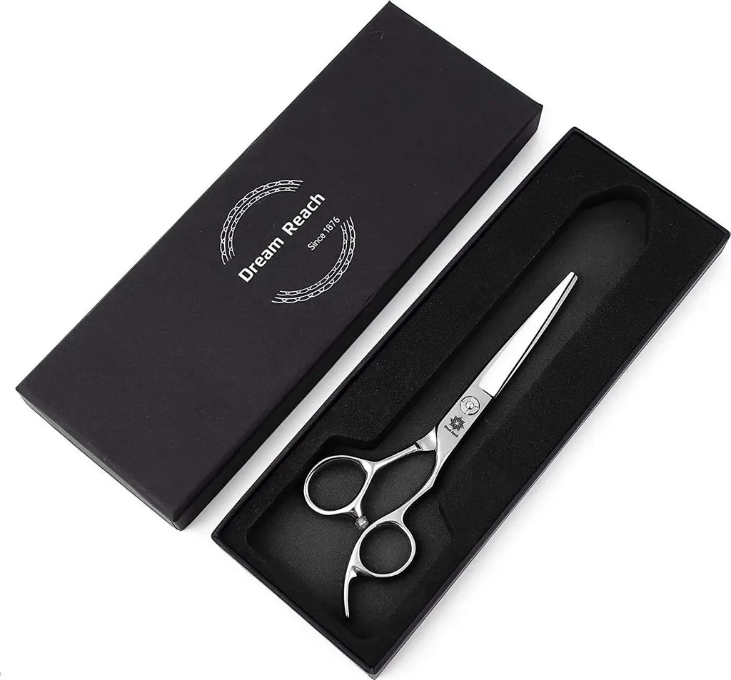 Ciseaux de coiffeur en acier japonais 440C tranchants faits main 17cm
