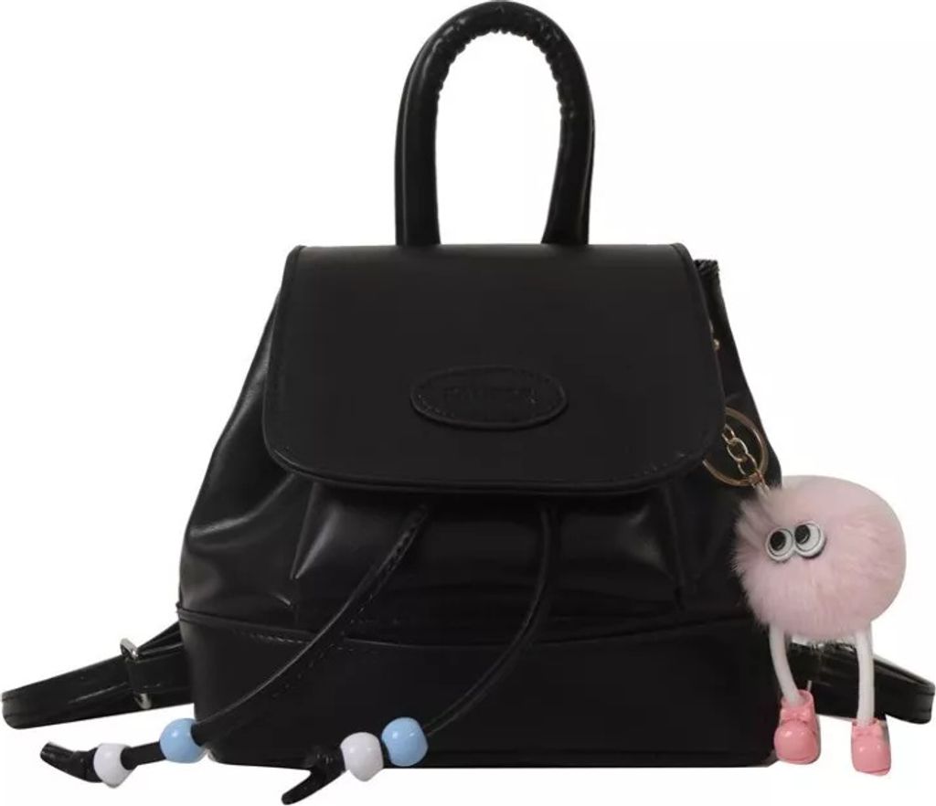 Elegante Handtasche Women's Shoulder Backpack Collection 2024 BLACK T251