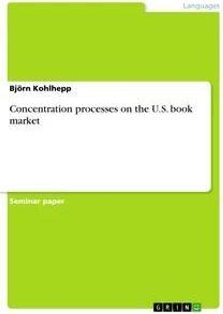 Concentration processes on the U.S. book market