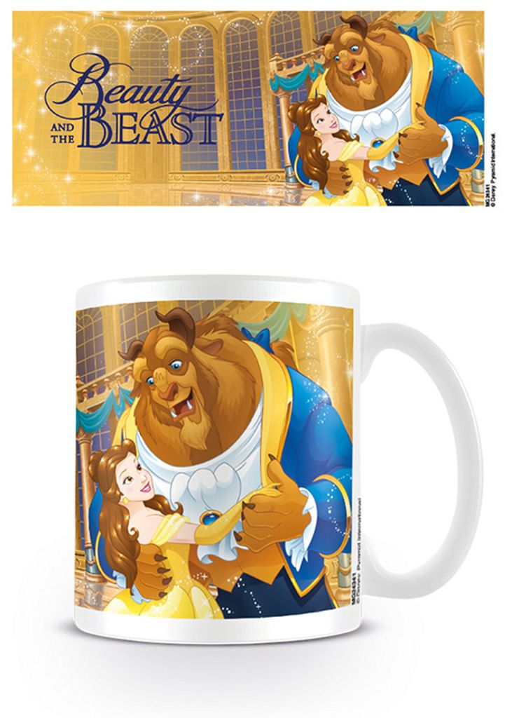 Disney - Lizenz Tassen - Schöne und das Biest - Tale As Old As Time + Zusätzlich: 1 Lizenz Keramik Tasse - Größe Ø8,5 H9,5 cm