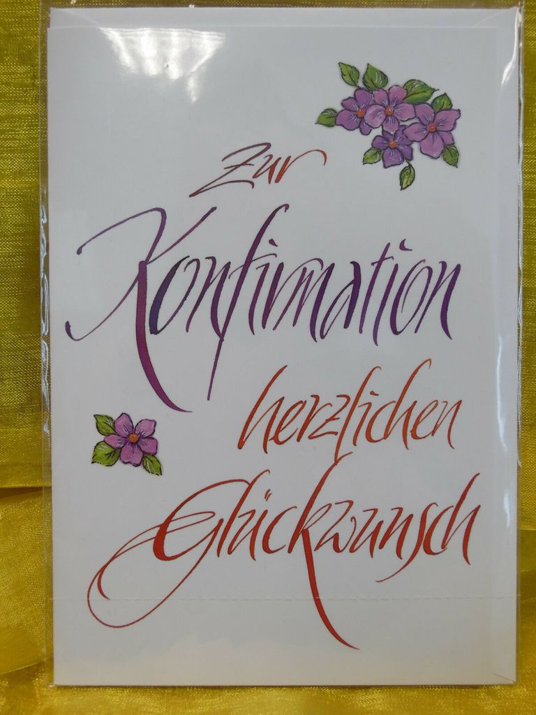 Glückwunschkarte / Grußkarte - Zur Konfirmation