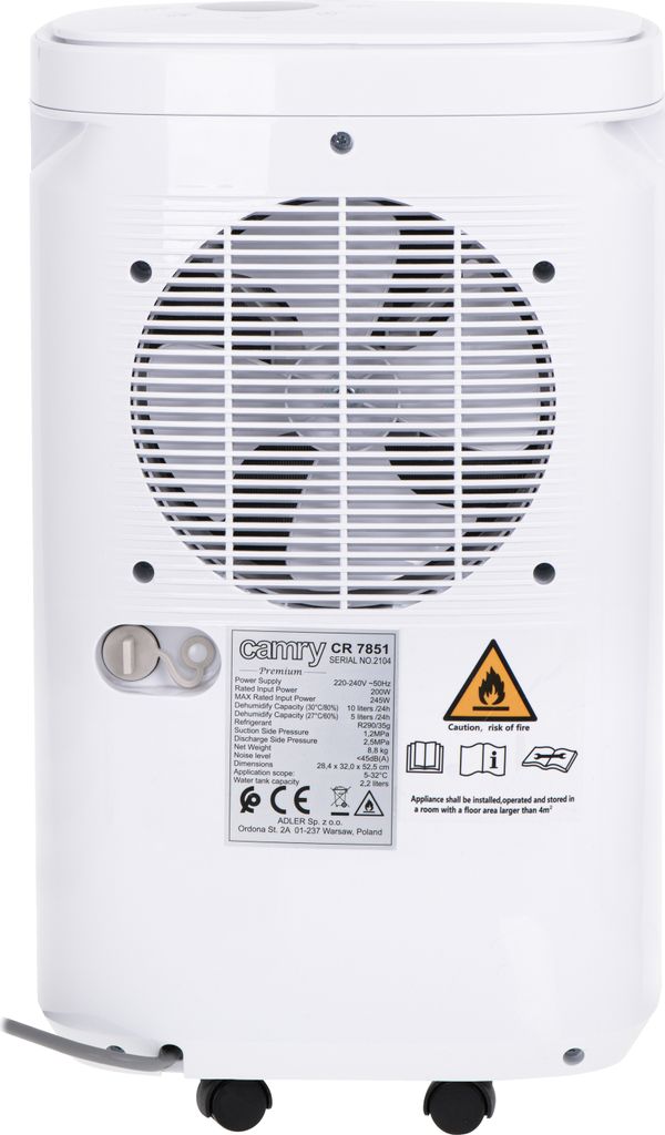OSUSZACZ POWIETRZA MOCNY 200W POCHŁANIACZ WILGOCI LCD Zdjęcie produktu 3