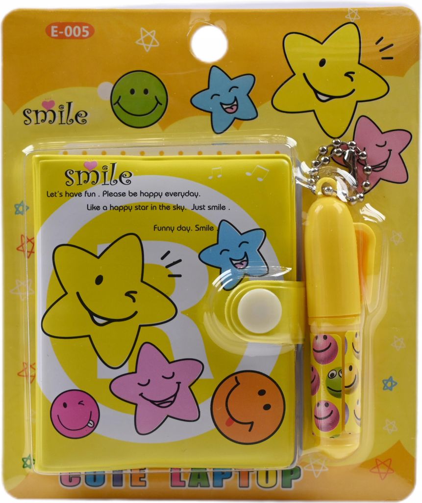 Buntes Mini Notizbuch mit Stift A8 Kinder Notizheft Klein Farbenfroh Geschenkidee