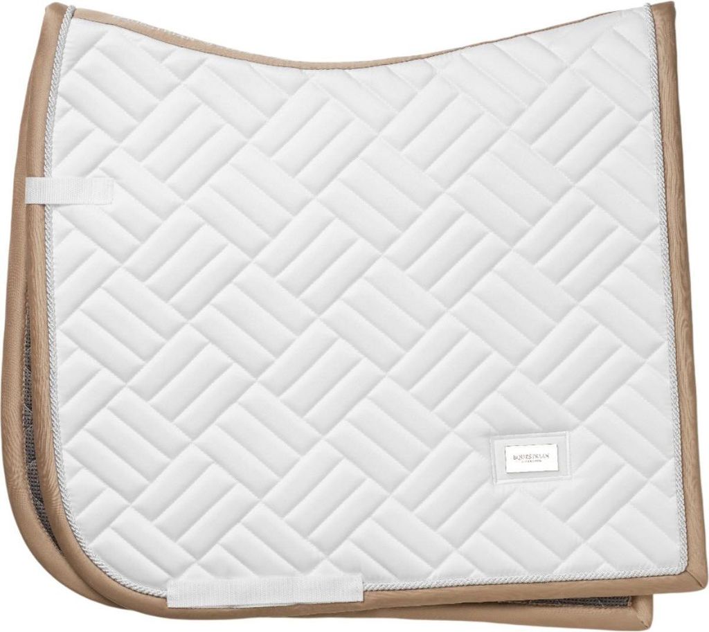 Equestrian Stockholm Dressurschabracke Modern White Sand Kollektion Schabracke Weiß Full