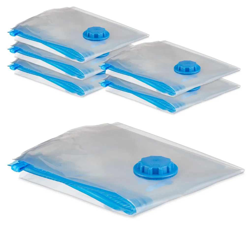 Gagnez 80% de place : 12 sacs sous vide XL contre l'humidité et mites