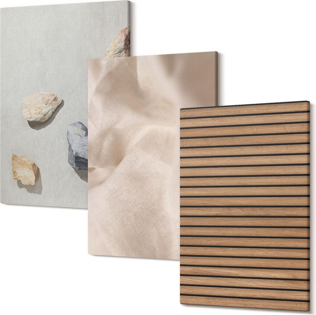 Wandbild – Leinwandbild – Leinwandbilder – Polycanvas – Kunstdruck – Modern – Panorama – Mehrteilig – 3-Teilig Set – Hochwertig ...