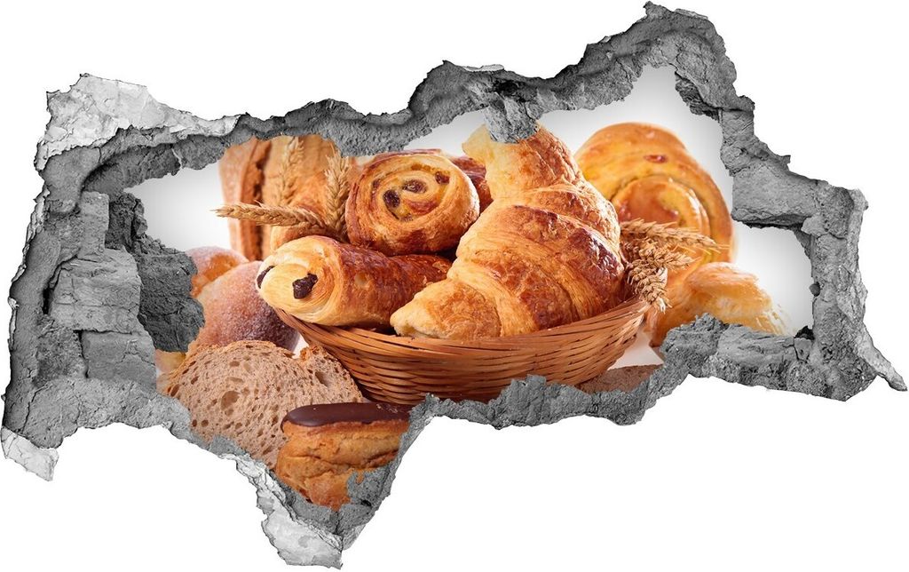 Selbstklebender Loch-3D-Aufkleber 95x73 cm Brot