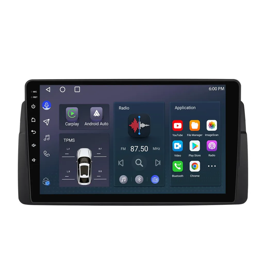 Radio Android 2Din BMW E46 32GB GPS Navi CarPlay DSP - Stile Originale