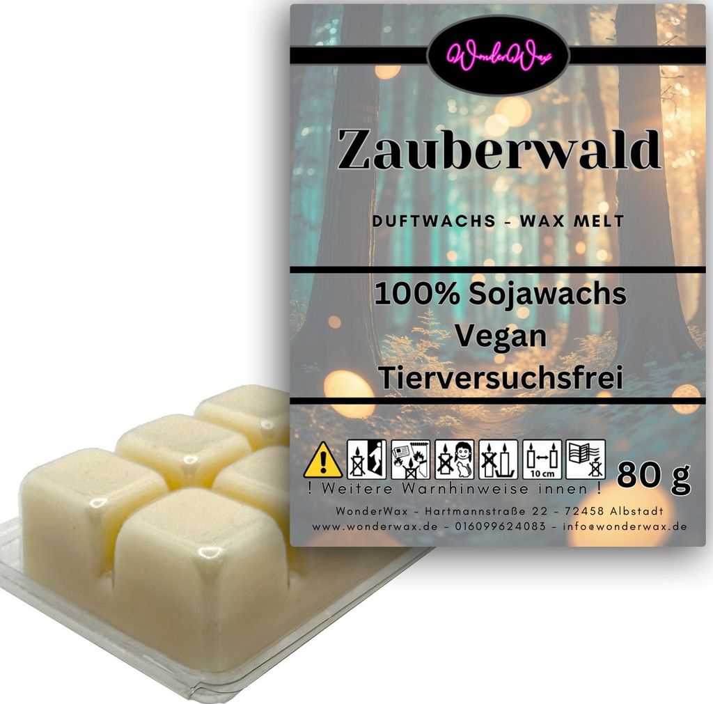 WonderWax Duftwachs Wax Melts für Duftlampe, 6 Würfel Duftmelt Wachsmelt Sojawachs Duftwachs Würfel für Raumdüfte, Wachs Duftöl Winter Indoor...