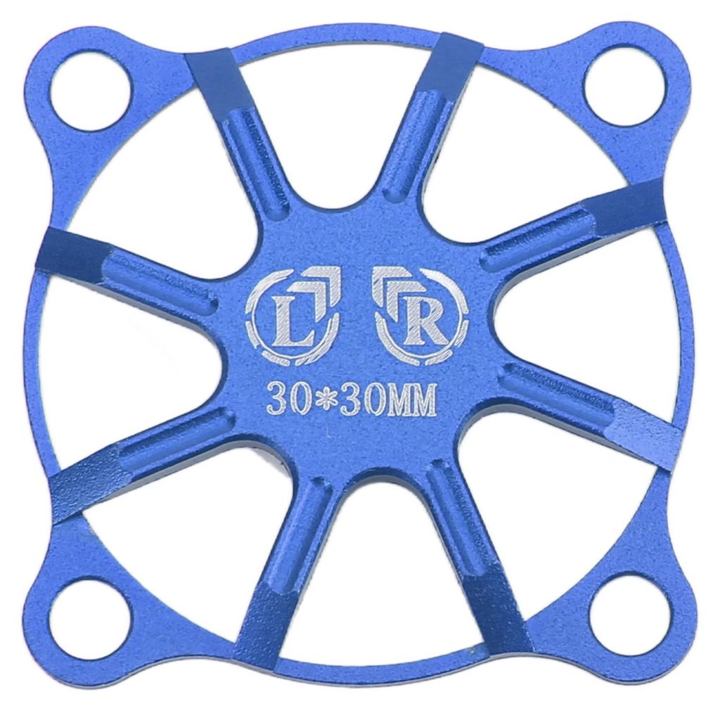 RC Lüfterabdeckung Kleine Aluminiumlegierung Fernbedienung Auto Elektromotor ESC 30x30mm Dunkelblau