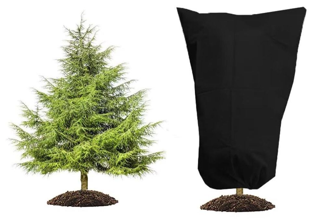 Winterschutz für Pflanzen, frostbeständige Pflanzenabdeckungen als Winterschutz für Bäume, Palmen und Balkonpflanzen, atmungsaktiv und reißfes...
