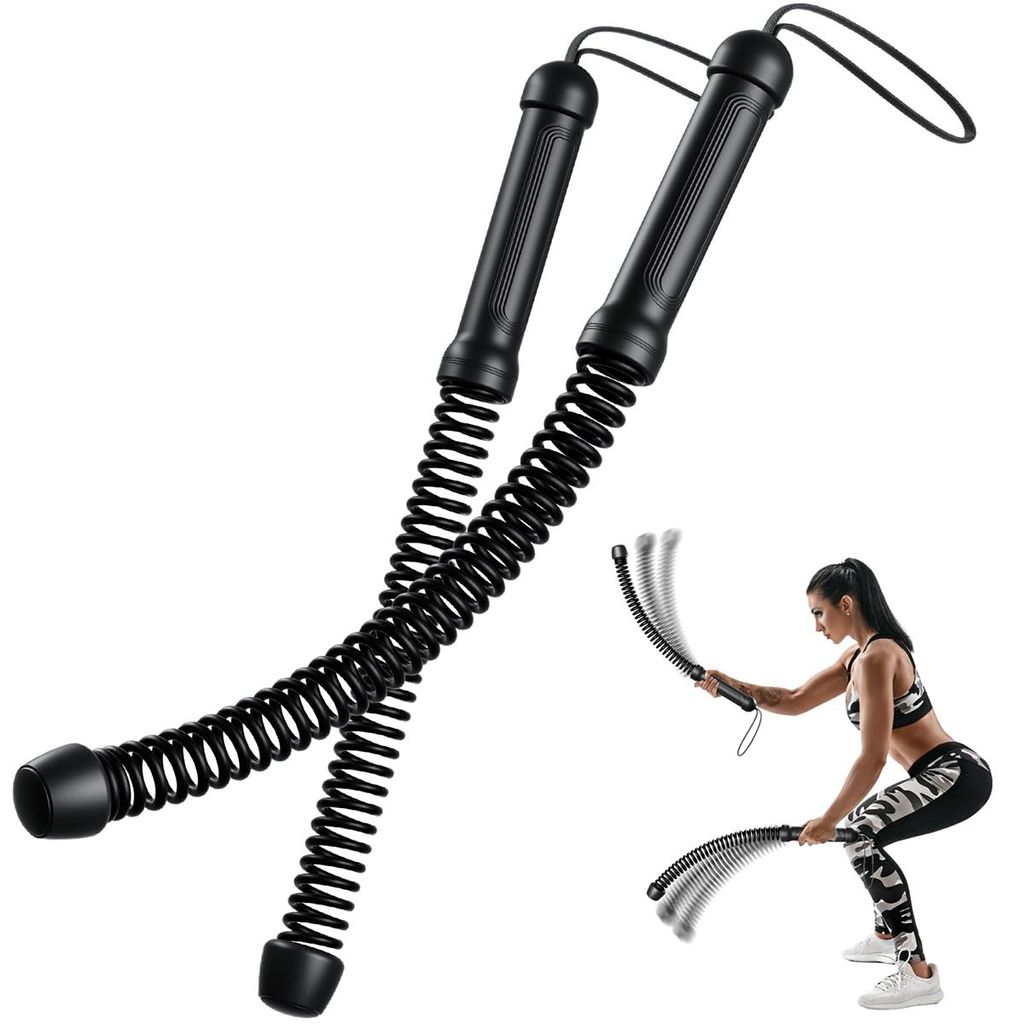 Seilloses Kampfseil, Kampfseile für Zuhause, Fitnessstudio, Kraft, HIIT-Workouts, Heimtraining, leises Fitnessgerät für Männer und Frauen, 2 St...